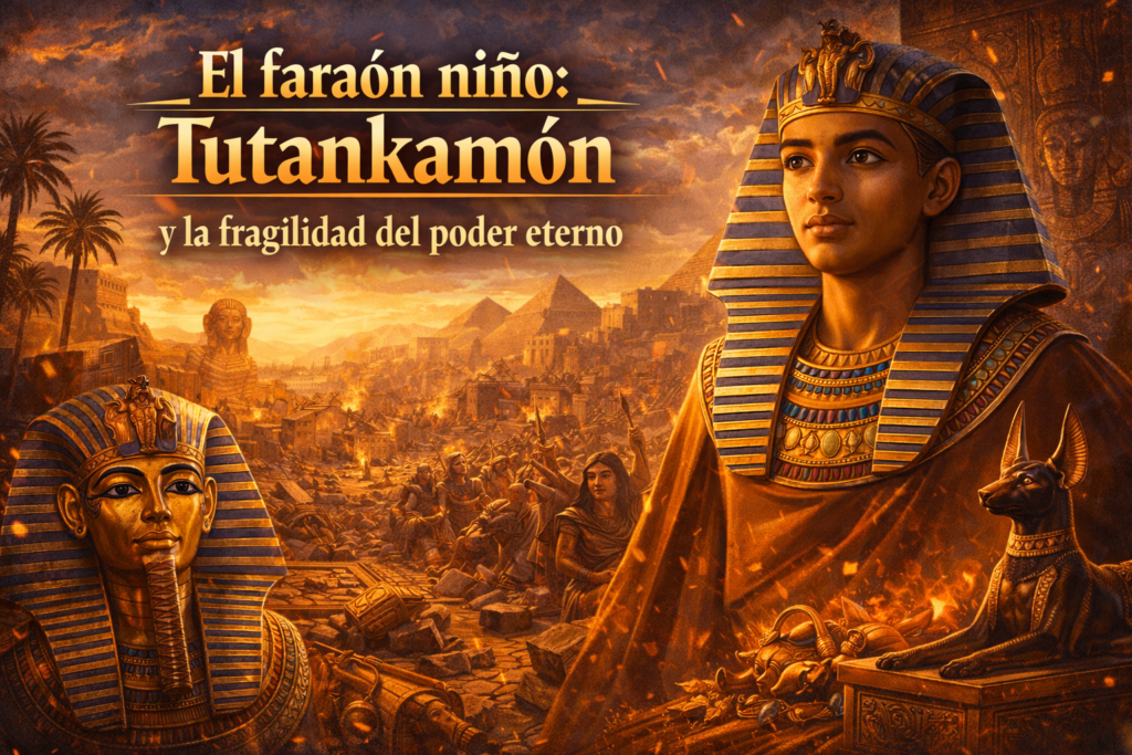 El faraón niño: Tutankamón y la fragilidad del poder eterno