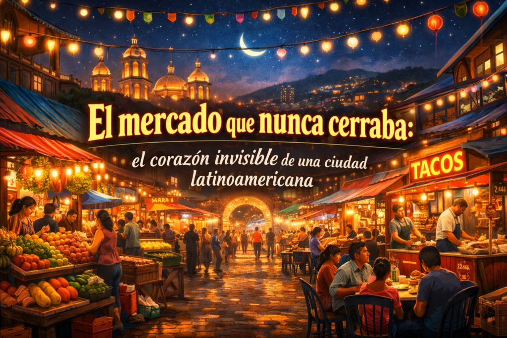 El mercado que nunca cerraba: el corazón invisible de una ciudad latinoamericana