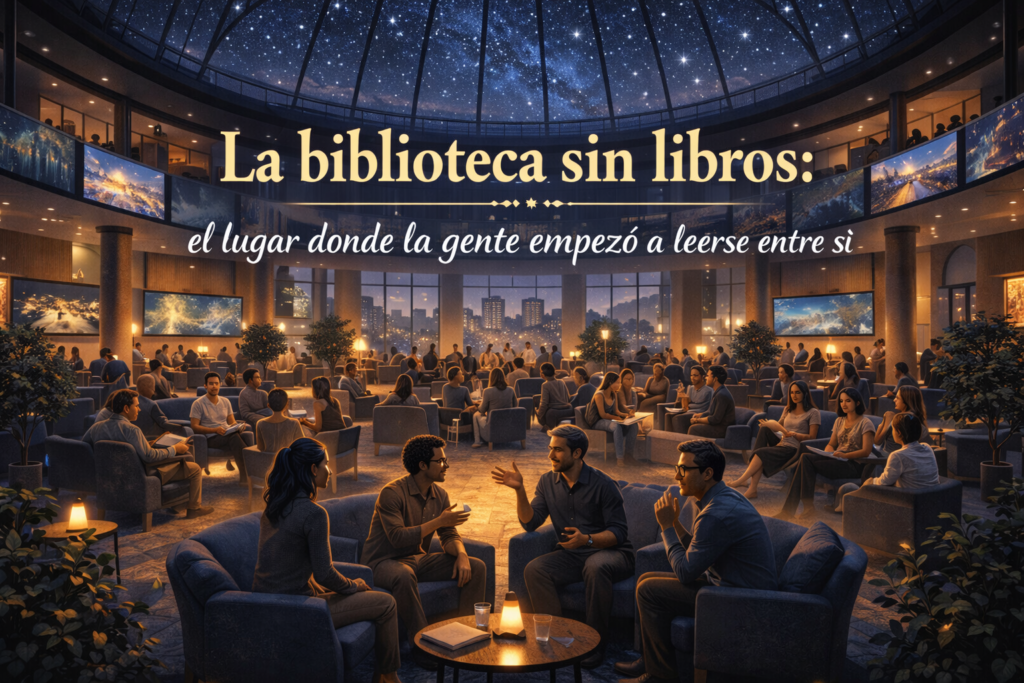 La biblioteca sin libros: el lugar donde la gente empezó a leerse entre sí