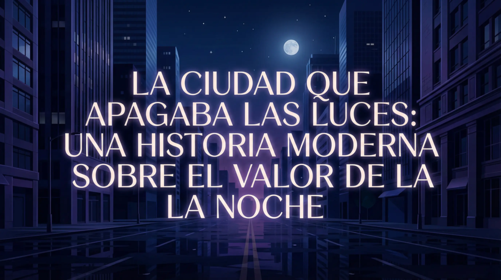 La ciudad que apagaba las luces: una historia moderna sobre el valor de la noche
