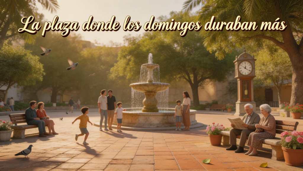 La plaza donde los domingos duraban más